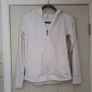 White Under Armour small full zip hoodie